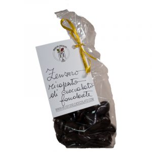 Zenzero ricoperto con cioccolato fondente - 125g